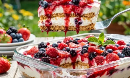 No Bake Berry Lasagna: A Delightfully Easy Summer Dessert