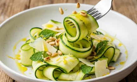 Zucchini Ribbon Salad: A Refreshingly Light and Tasty Delight