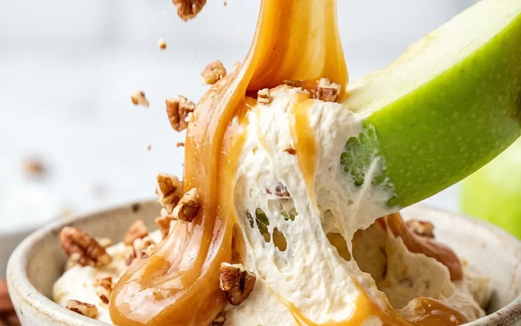 Indulge in the Creamy Goodness of Caramel Apple Cheesecake Dip