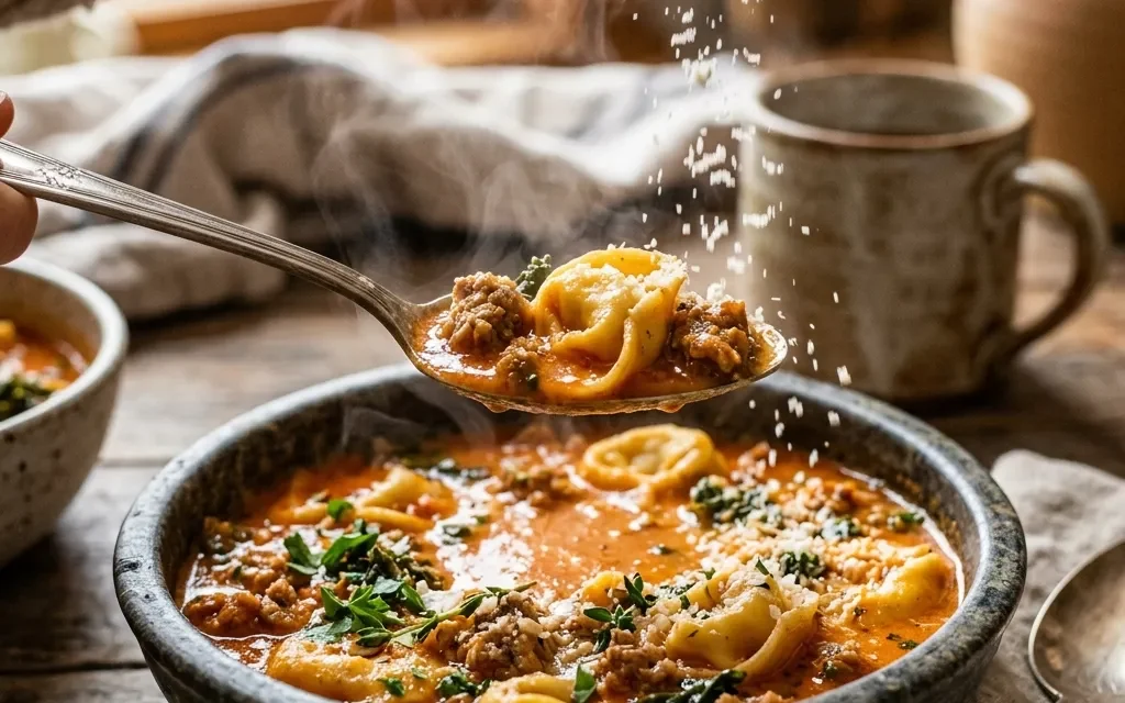 Creamy Sausage Tortellini Soup for a Cozy Dinner