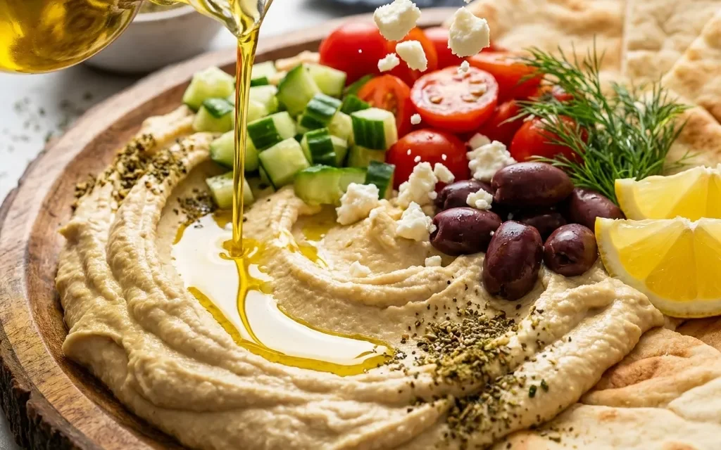 Greek Hummus Board: A Perfect Crowd-Pleasing Treat