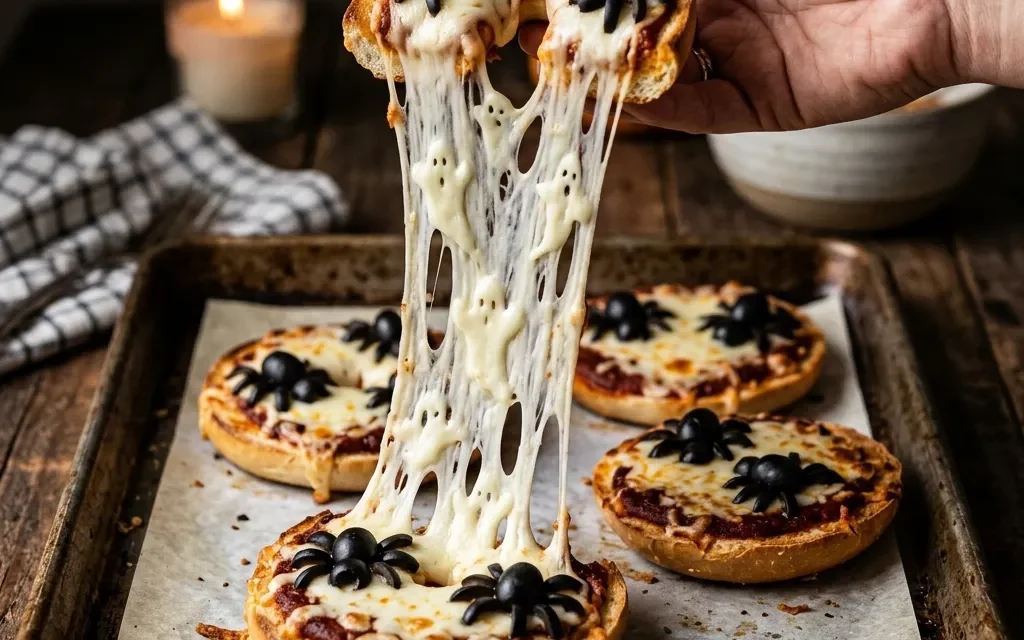 Halloween Pizza Bagels: Spooktacular Fun for the Family