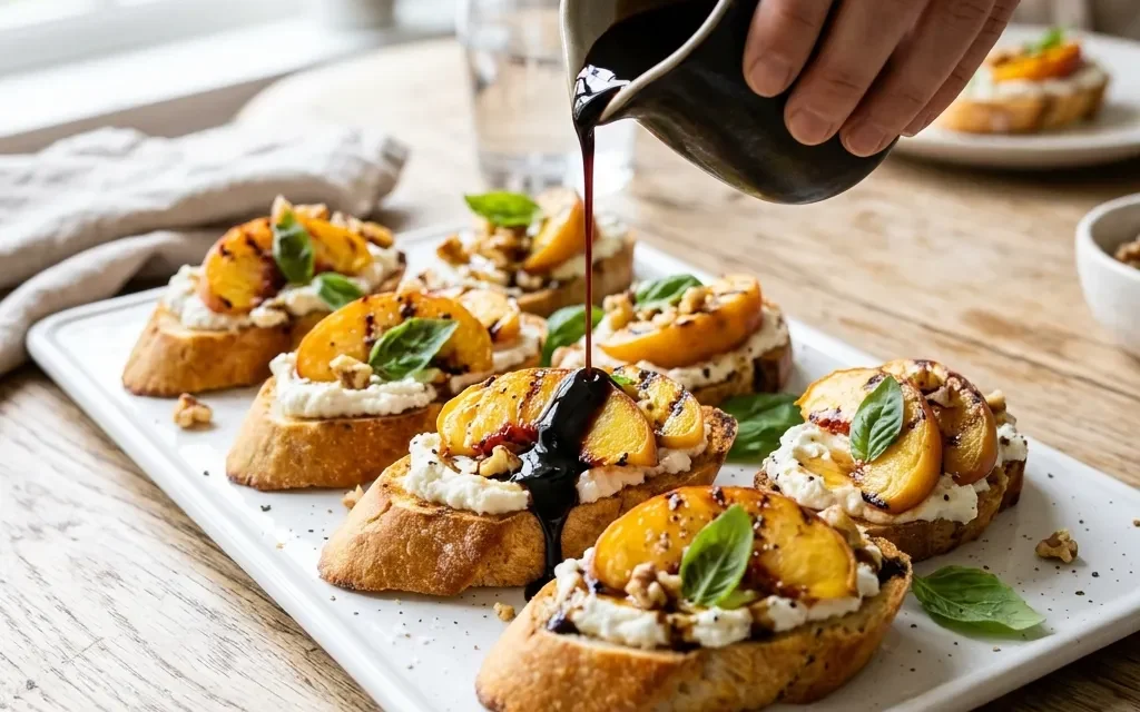 Peach Bruschetta: A Fresh and Flavorful Summer Appetizer